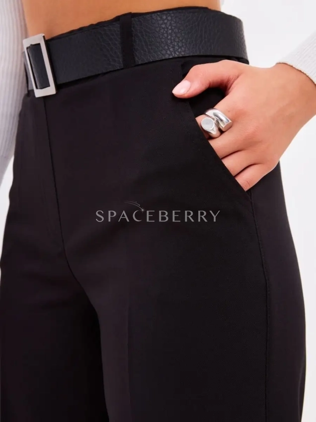 Брюки школьные прямые широкие палаццо классические